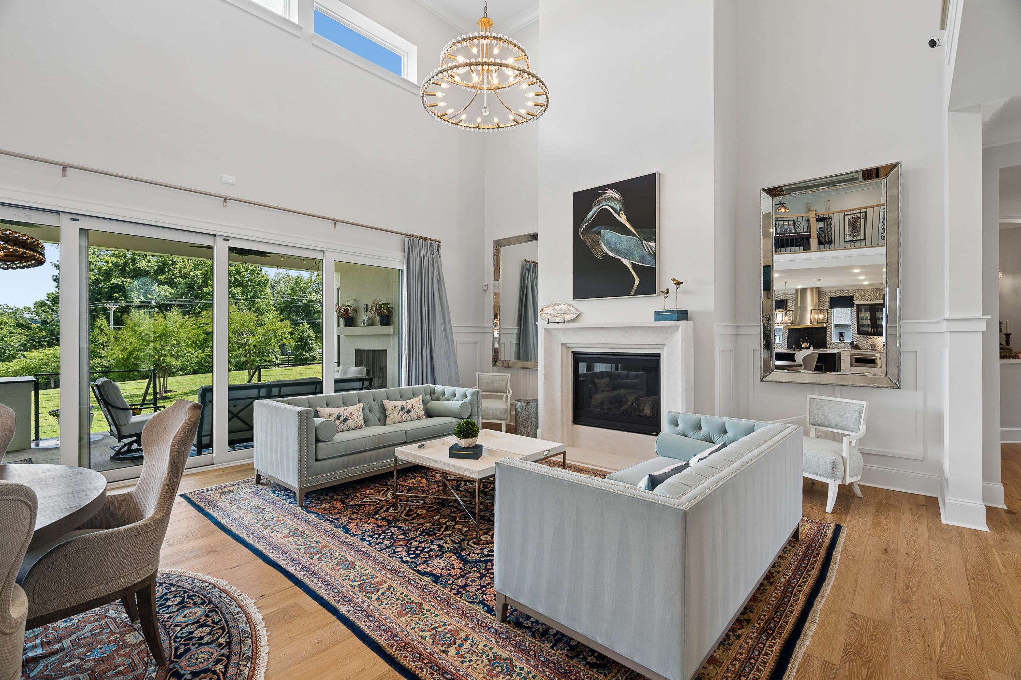 6004 Lookaway Circle Franklin, TN 37067 - Photo 12 of 71 a living room with furniture and a fireplace