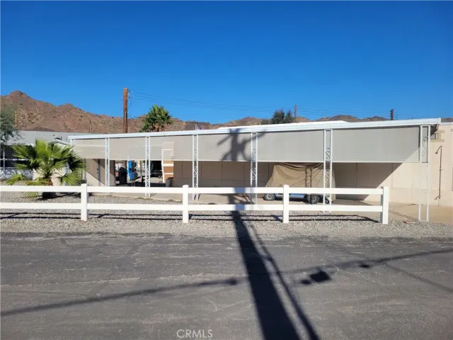 a view of a house with a outdoor space