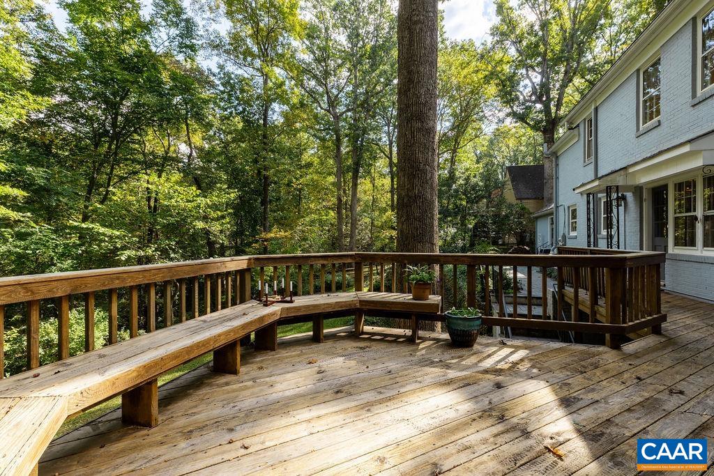 1730 Old Forge Road Charlottesville, VA 22901 - Photo 45 of 48 a view of a wooden deck and a yard