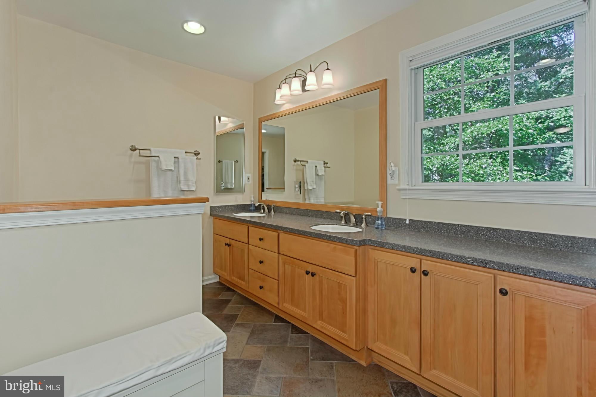 12207 Hounds Lane Reston, VA 20191 - Photo 16 of 30 Luxury Master Bath with Dual-Sink Vanity