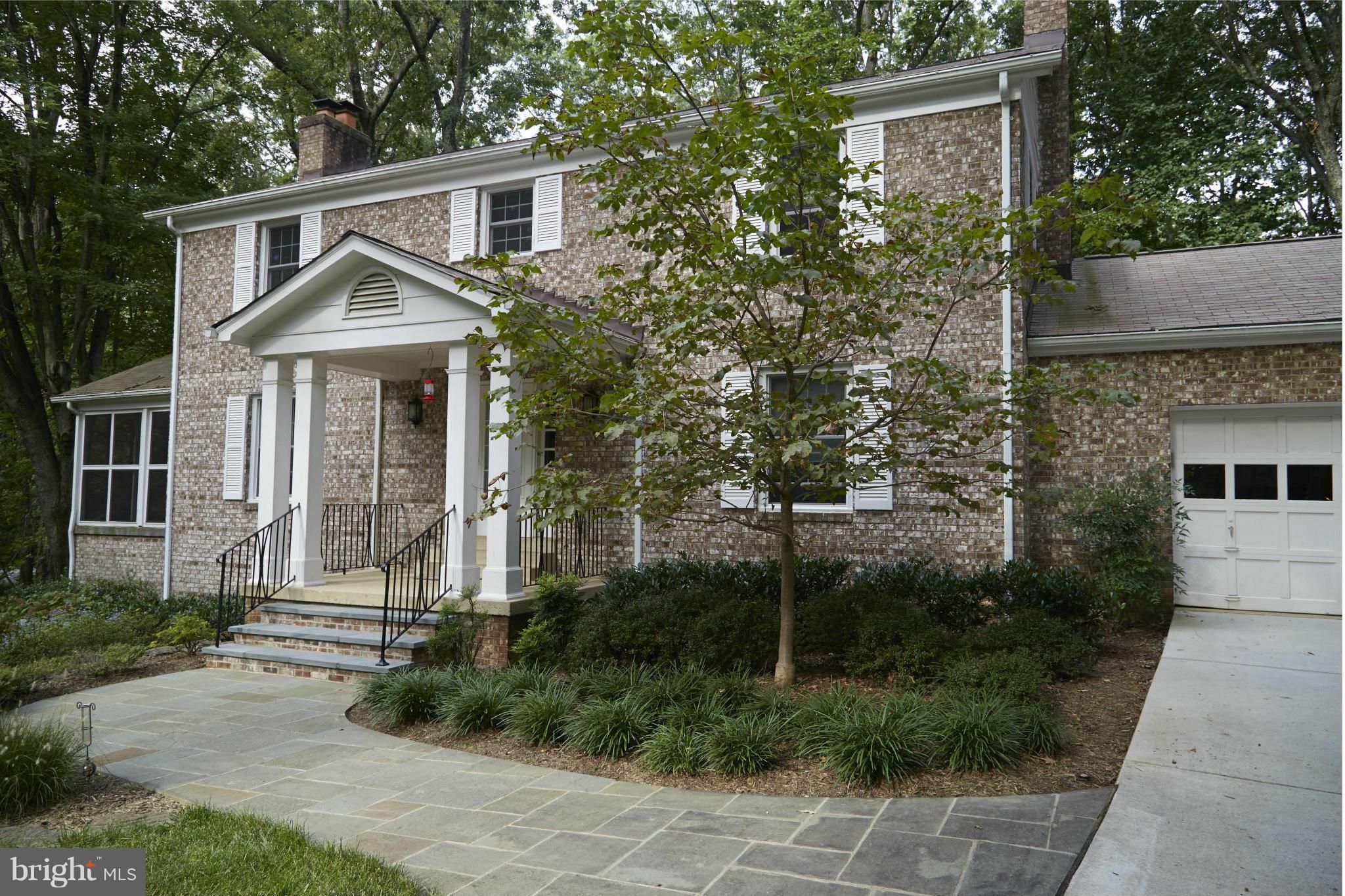 12207 Hounds Lane Reston, VA 20191 - Photo 3 of 30 Custom Slate Walkway Leads to Portico