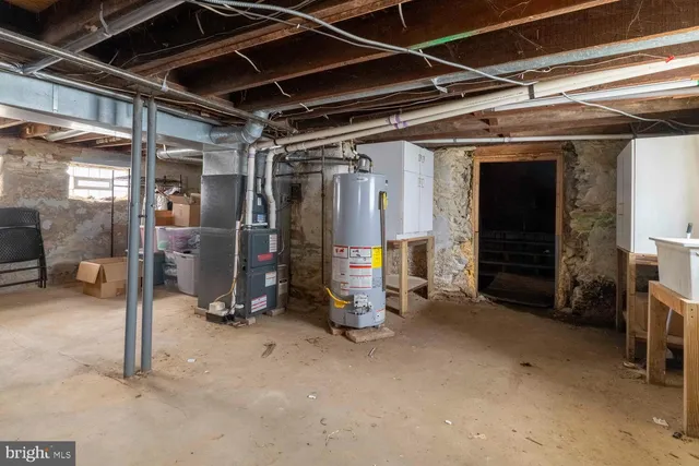 a view of a storage room