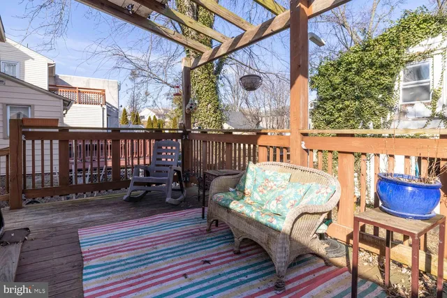 a view of a chairs on the deck