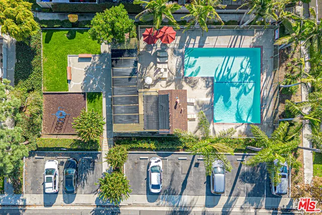 an aerial view of a city