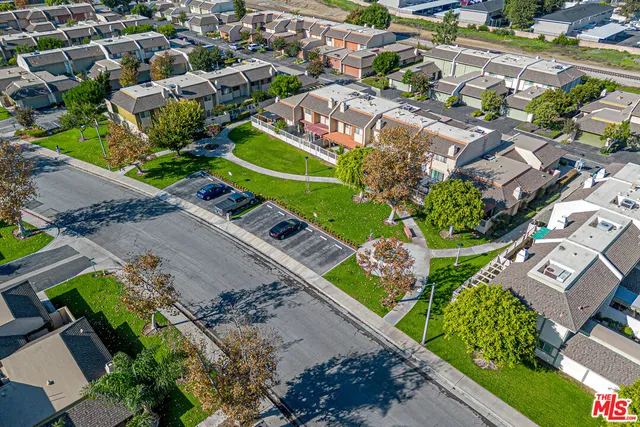 an aerial view of city