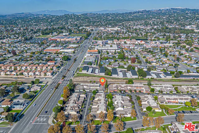 an aerial view of city