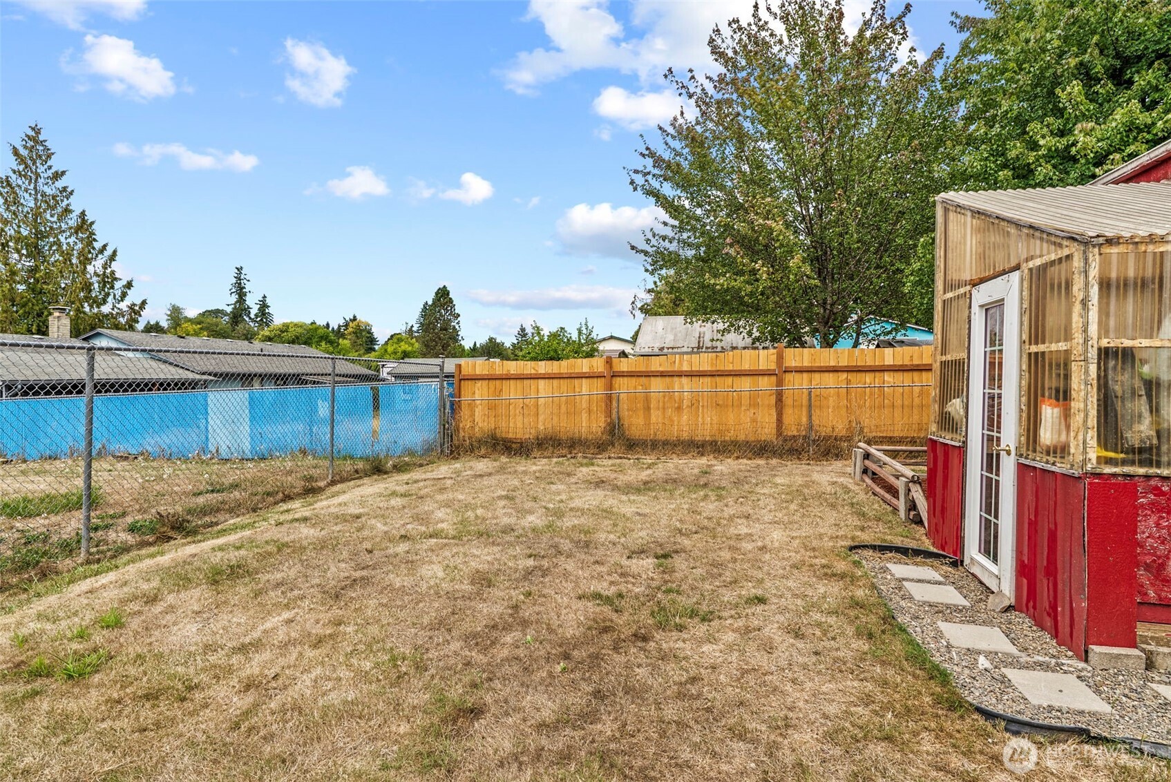 114 Mason Road Silverlake, WA 98645 - Photo 20 of 29 a view of a backyard with trees