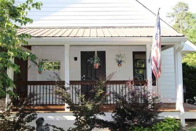 a front view of a house