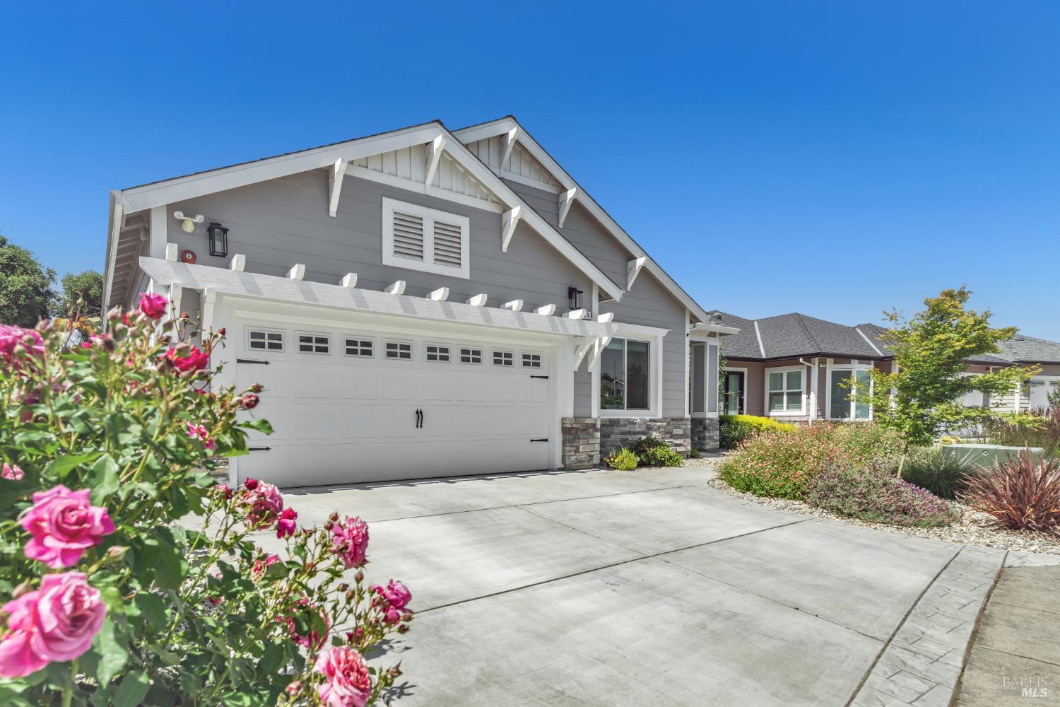 225 Darbster Place Santa Rosa, CA 95403 - Photo 1 of 1 a front view of a house with a garage