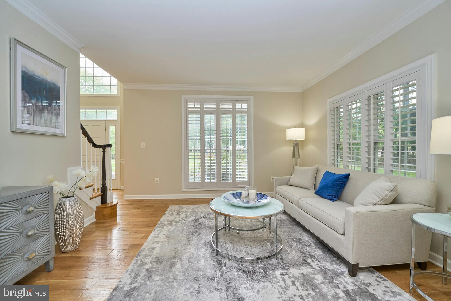 413 Adahi Road Southeast Vienna, VA 22180 - Photo 6 of 62 Living Room with Plantation Shutters