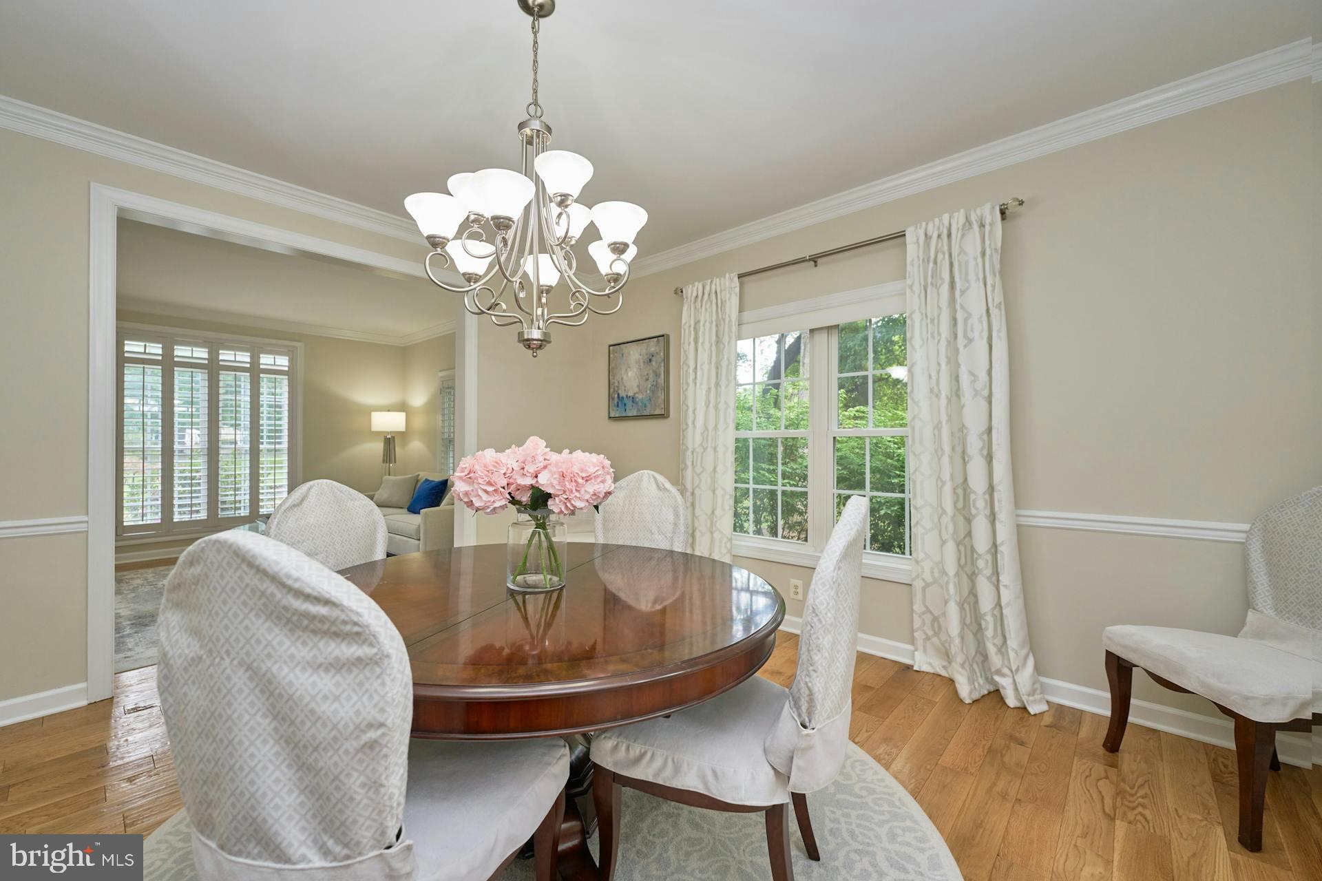 413 Adahi Road Southeast Vienna, VA 22180 - Photo 9 of 62 Formal Dining Room with Plantation Shutters