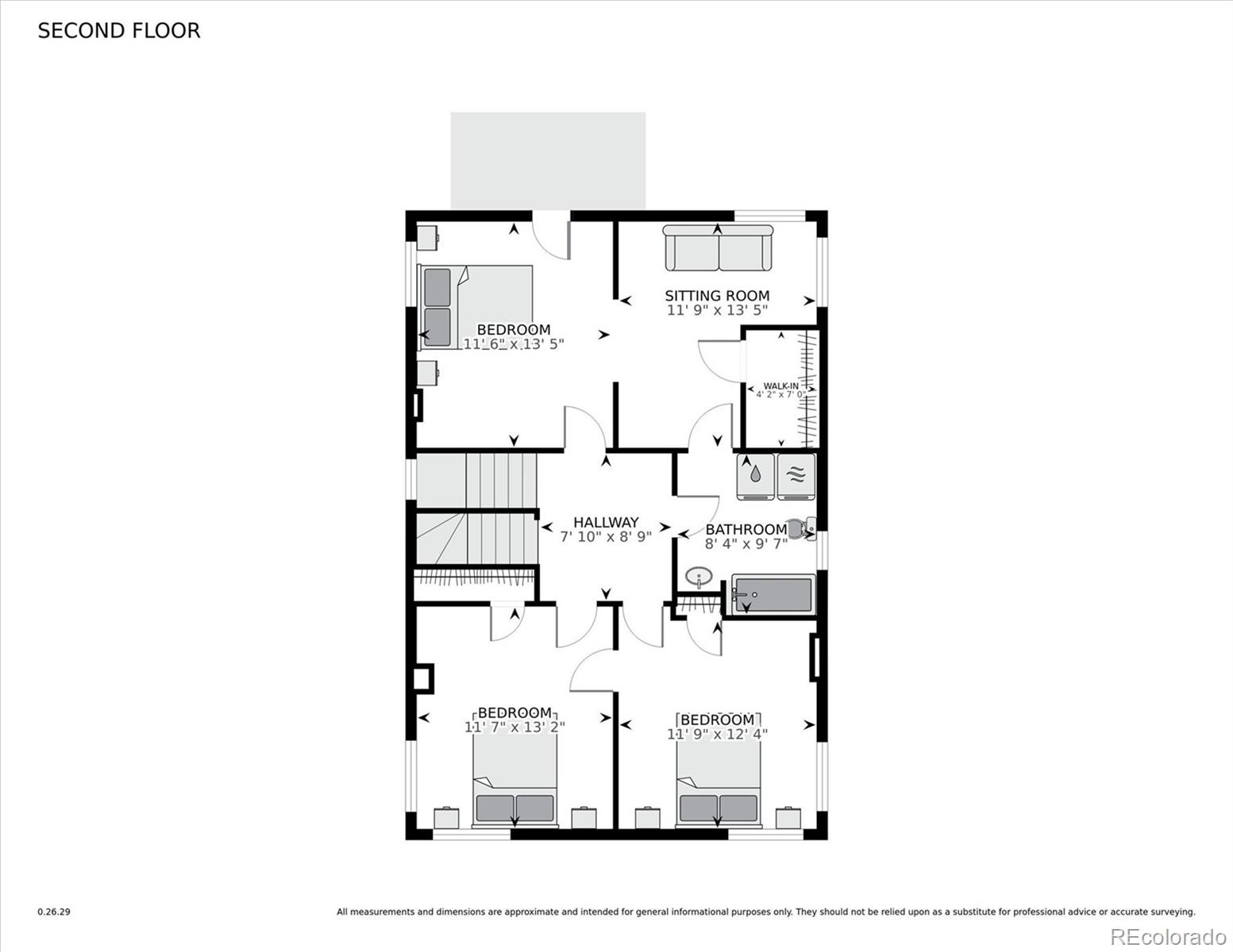 3828 Tejon Street Denver, CO 80211 - Photo 34 of 36 a picture of a room with a white wall and picture