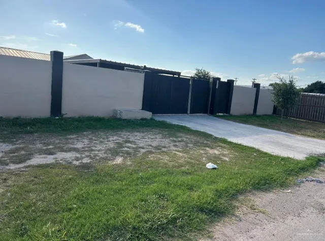 a backyard of a house