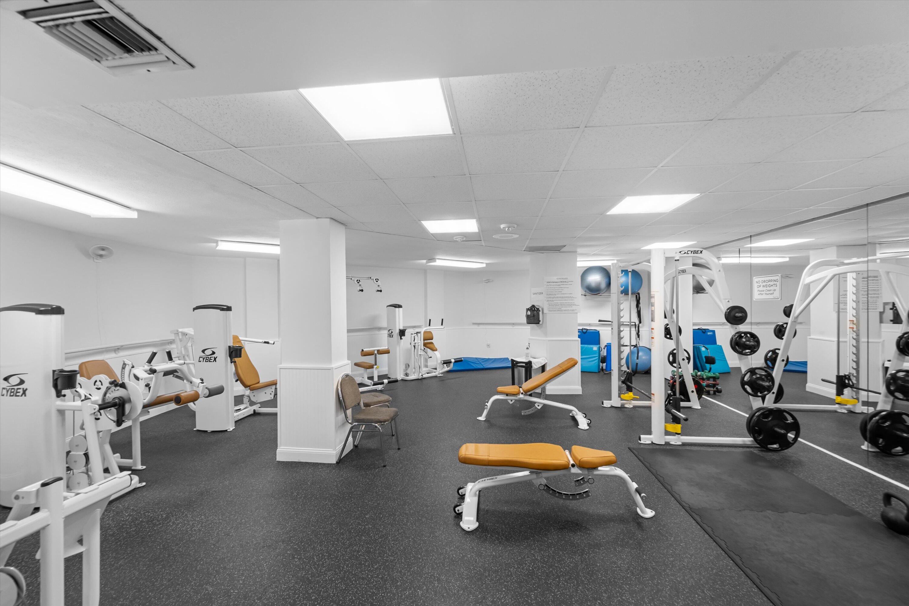 44 Cocoanut Row, Unit 514A Palm Beach, FL 33480 - Photo 27 of 36 a view of a room with gym equipment