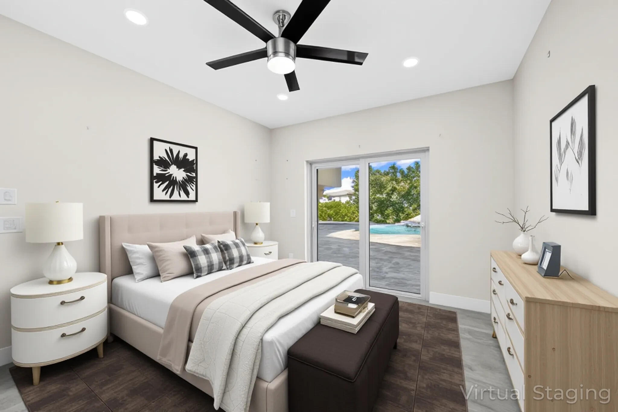 23162 L'Ermitage Circle Boca Raton, FL 33433 - Photo 21 of 48 a bedroom with a large bed and a window