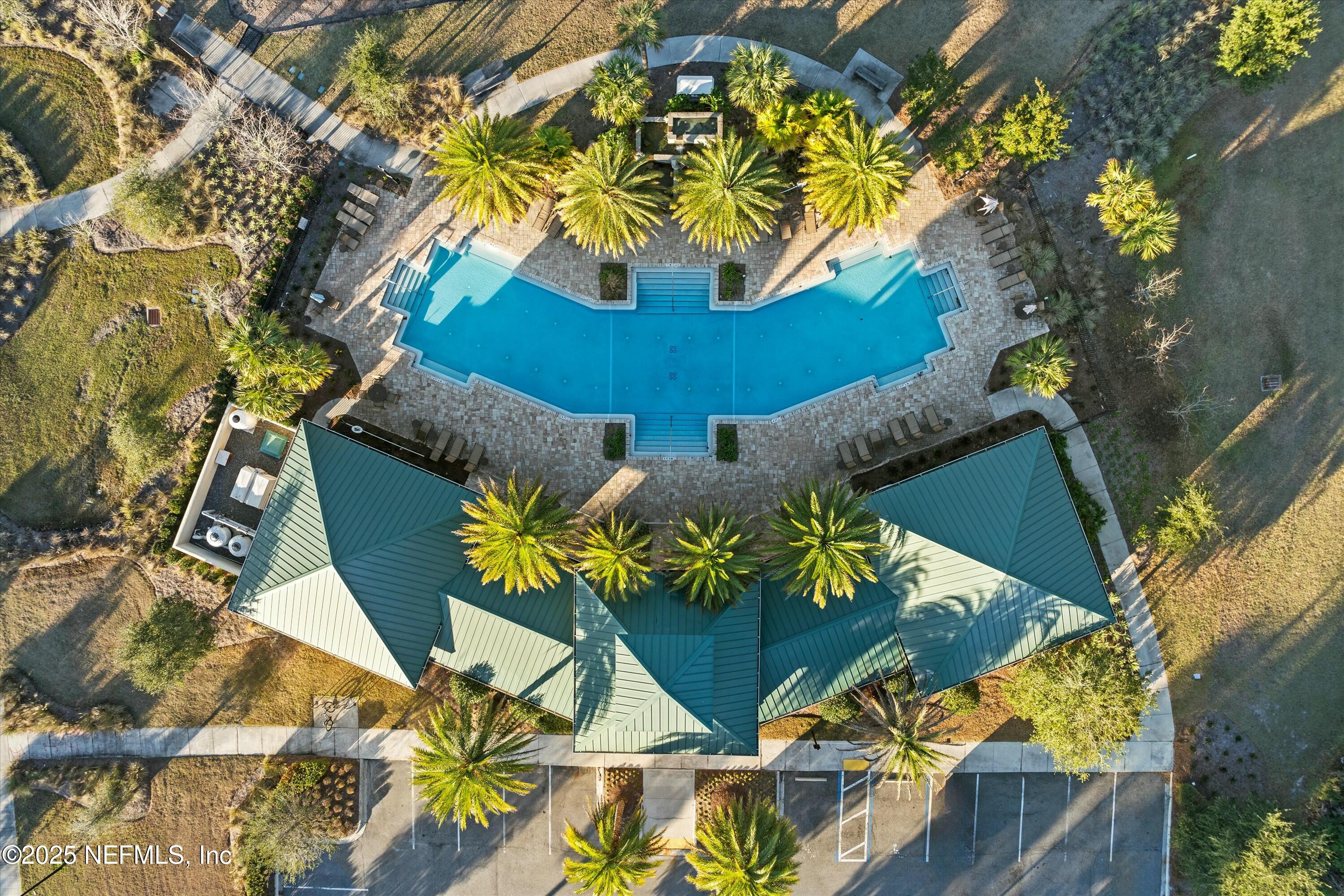 66 Silver Reef Lane St. Augustine, FL 32095 - Photo 42 of 46 an aerial view of a house with swimming pool