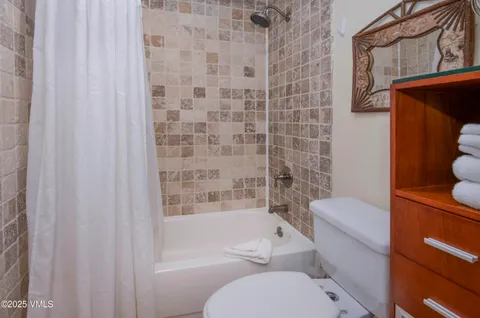 a bathroom with a toilet and a bathtub