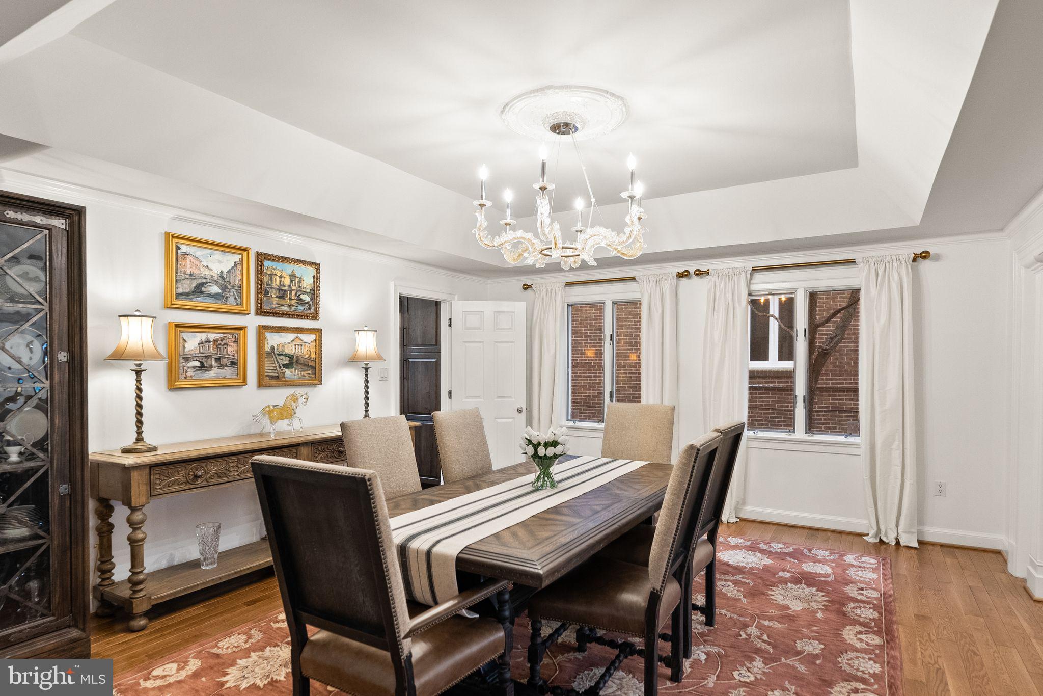 4613 Charleston Terrace Northwest Washington, DC 20007 - Photo 15 of 114 a view of a dining room with furniture window and outside view