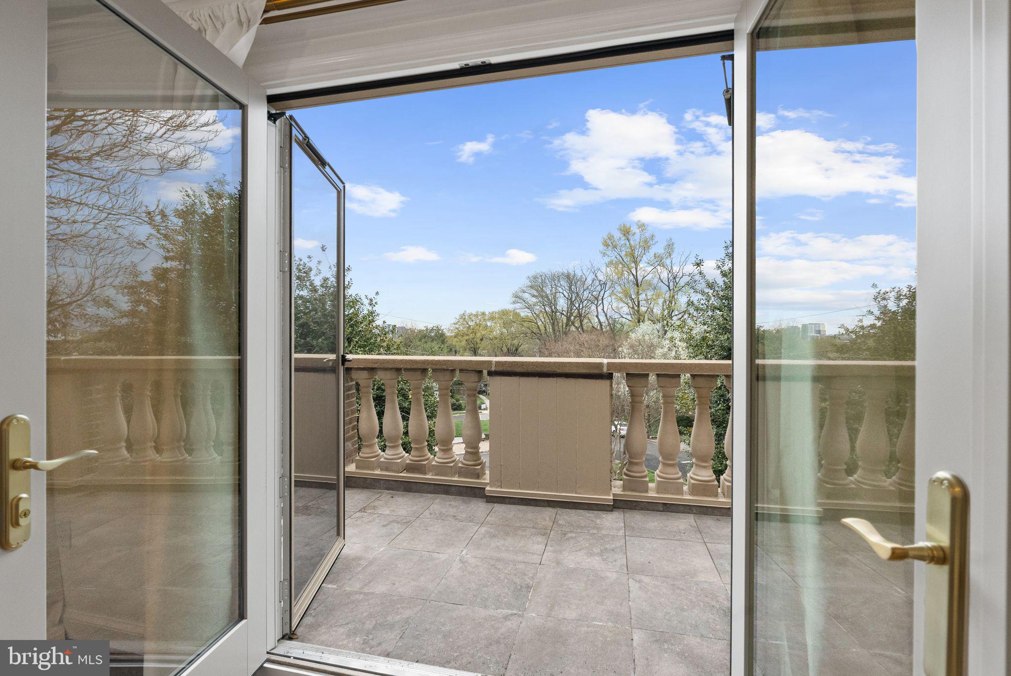 4613 Charleston Terrace Northwest Washington, DC 20007 - Photo 47 of 114 French Doors from Main Bedroom to Veranda