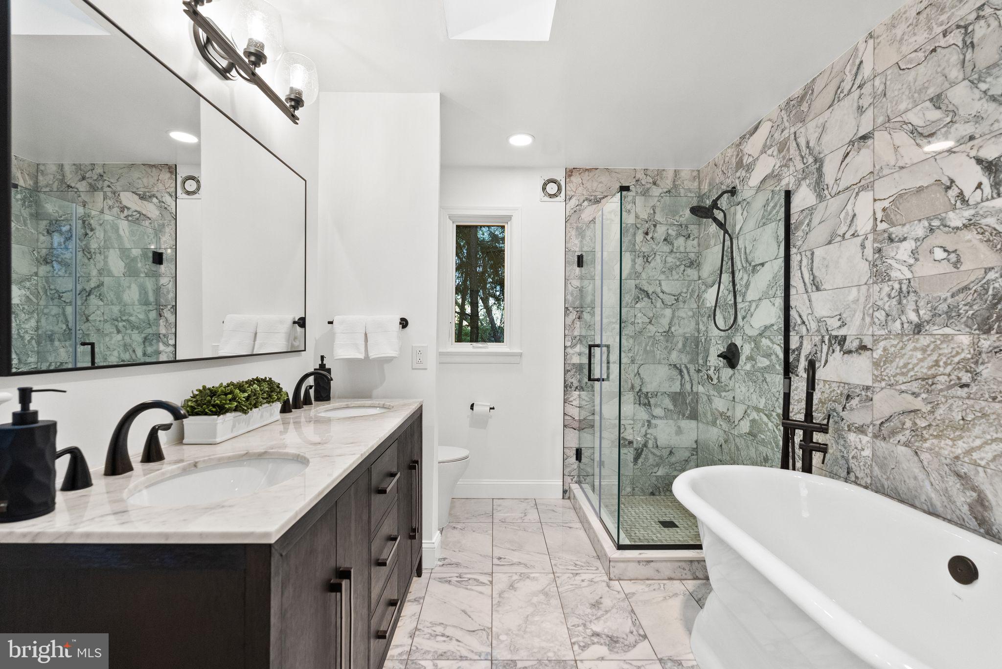 4613 Charleston Terrace Northwest Washington, DC 20007 - Photo 50 of 114 Main Bath 1 - Hers