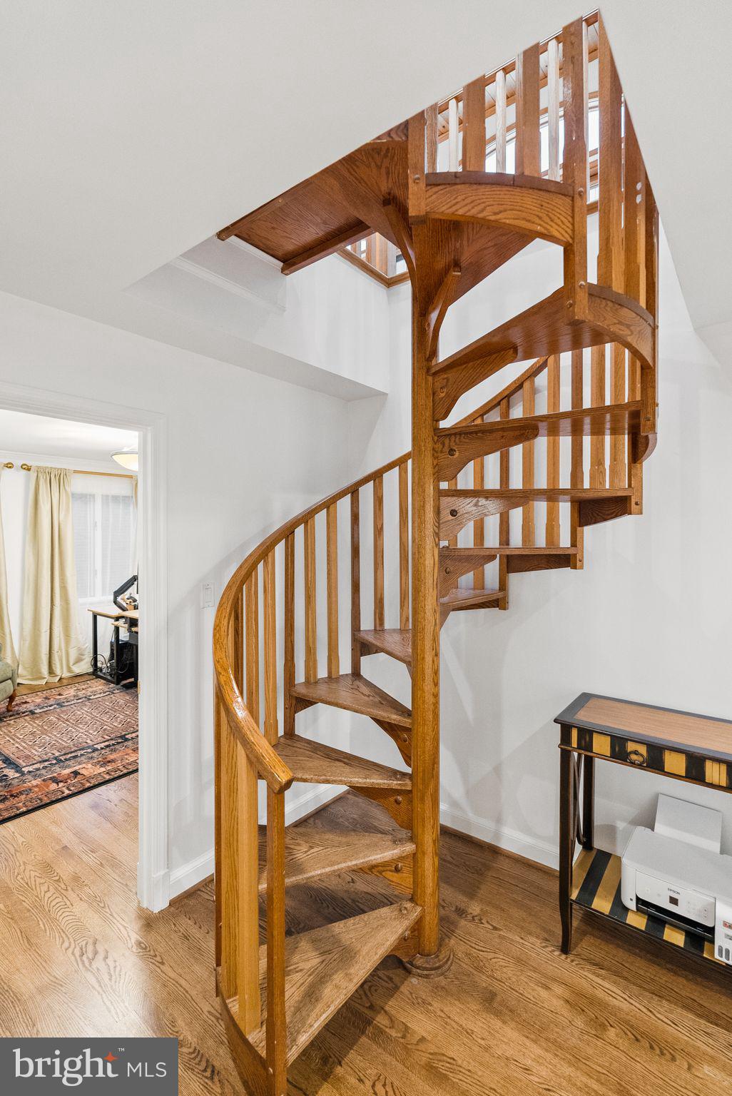 4613 Charleston Terrace Northwest Washington, DC 20007 - Photo 89 of 114 Spiral Staircase to Top Floor