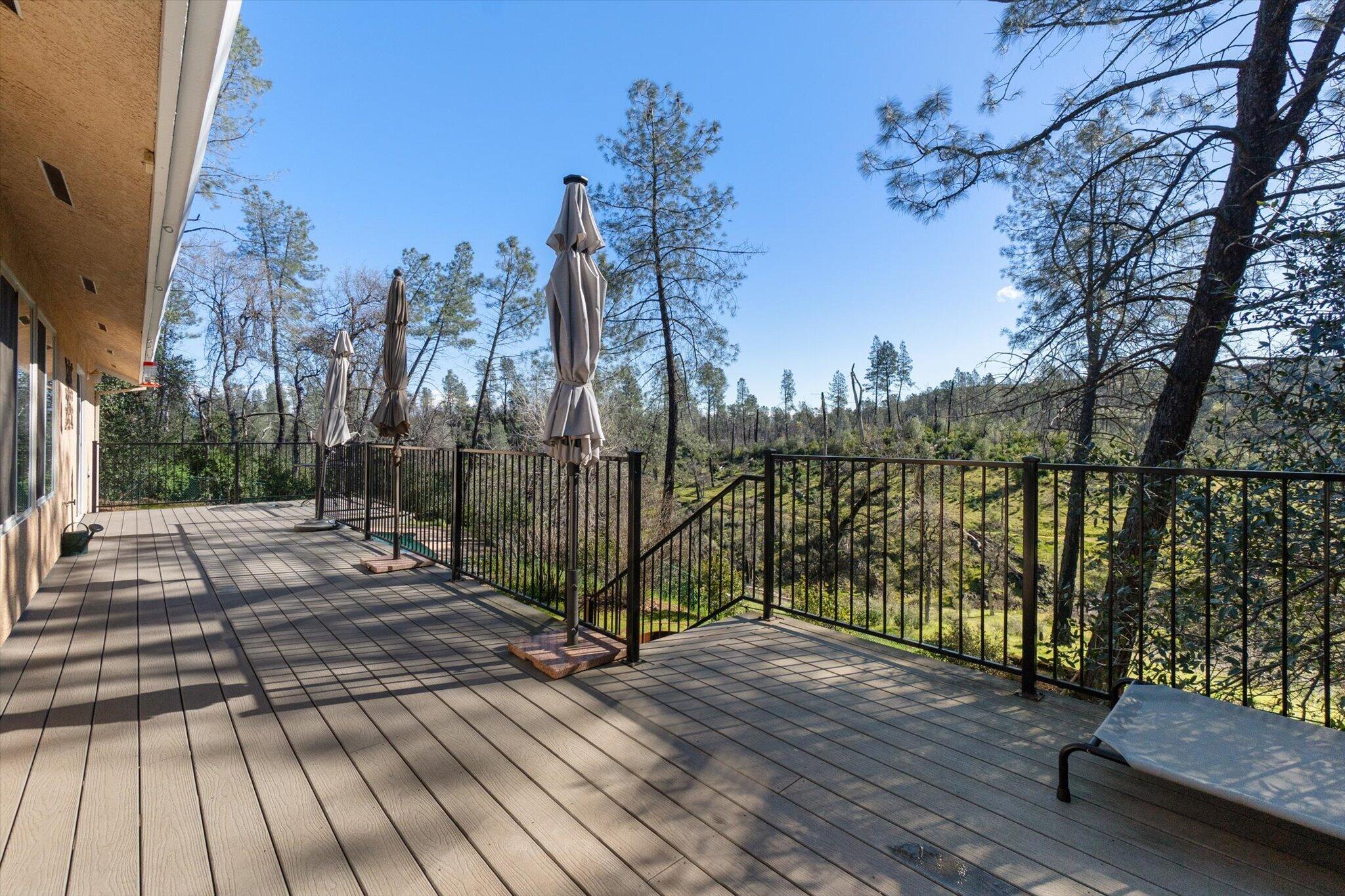 10067 Tilton Mine Road Redding, CA 96001 - Photo 37 of 62 a view of a wooden floor with a palm tree in the background