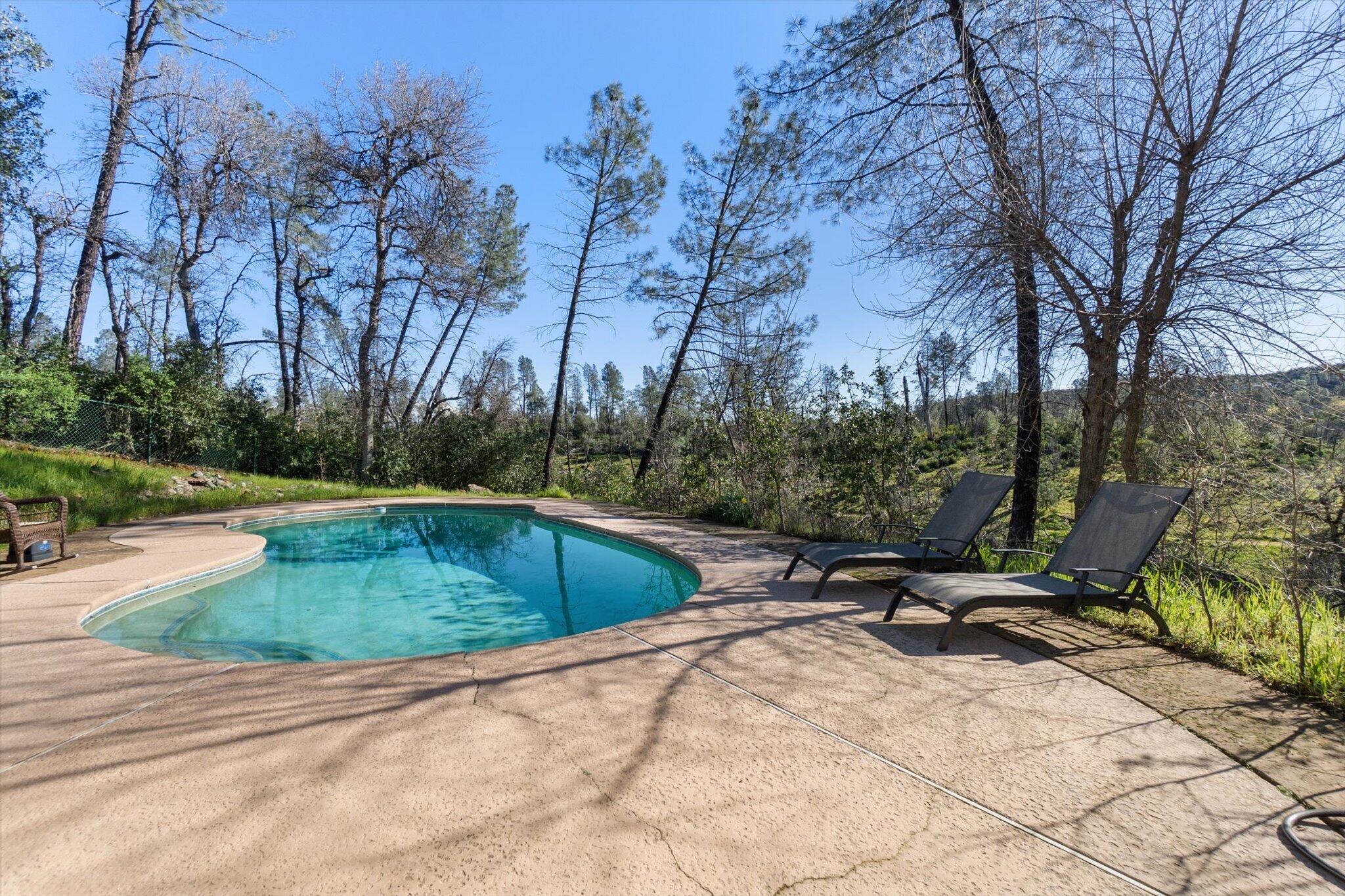 10067 Tilton Mine Road Redding, CA 96001 - Photo 41 of 62 a view of a swimming pool with a yard