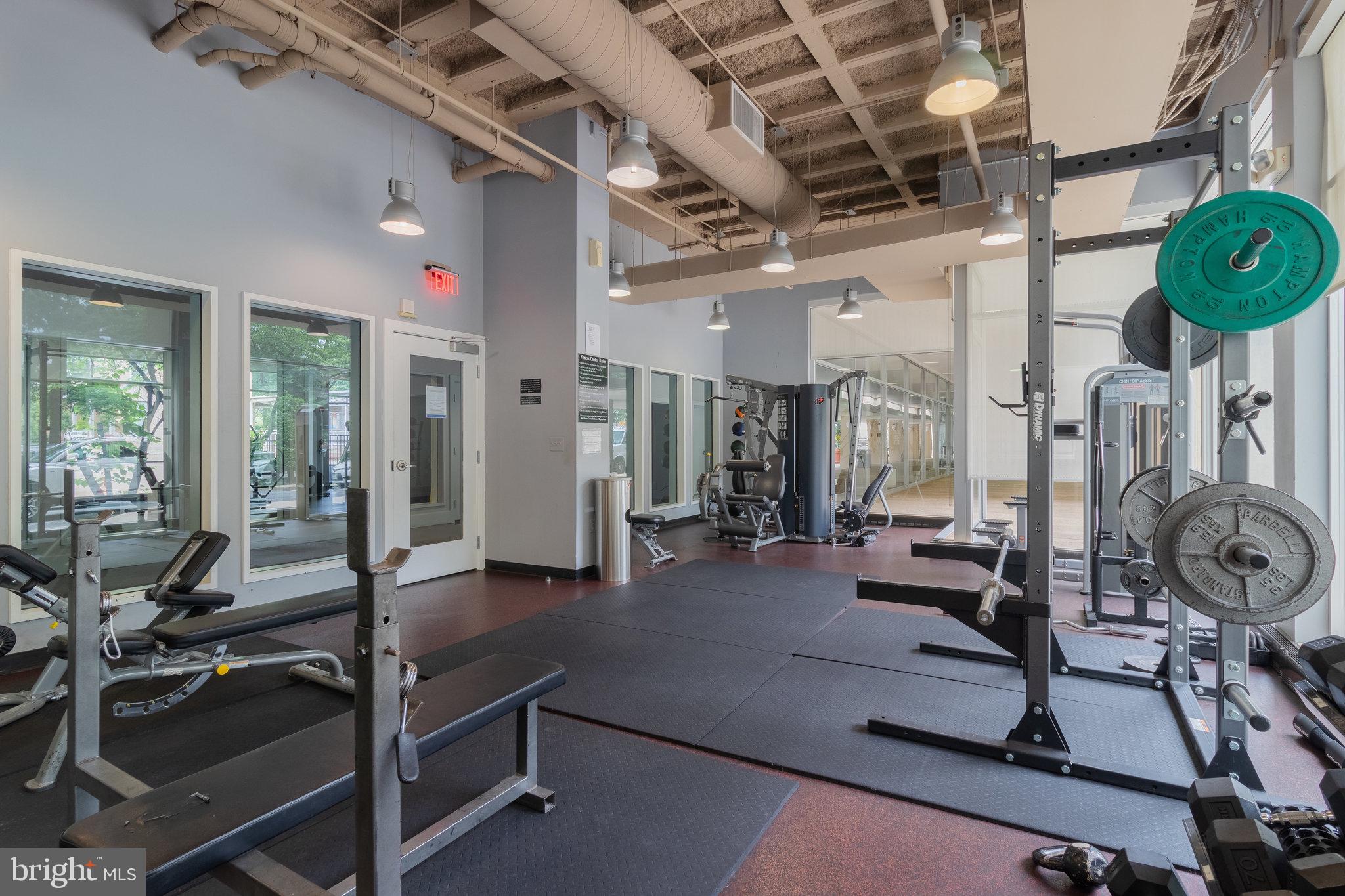 800 4th Street Southwest, Unit S721 Washington, DC 20024 - Photo 34 of 39 a view of a room with gym equipment