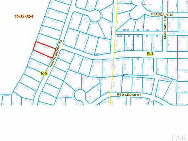 5312 North Shore Road Pensacola, FL 32507 - Photo 3 of 6 Lot location and zoning