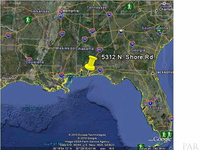 5312 North Shore Road Pensacola, FL 32507 - Photo 6 of 6 U.S. Lot location as marked