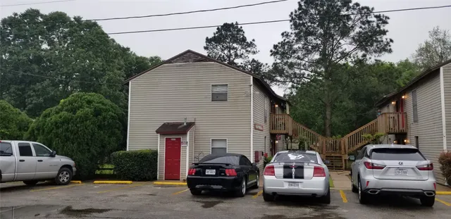 a car parked in front of a house