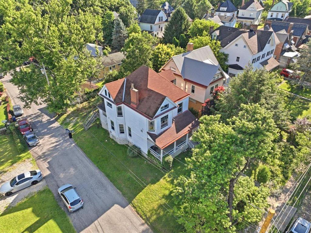 15 Division Street Pittsburgh, PA 15205 - Photo 41 of 44 an aerial view of a house with garden space and a street view