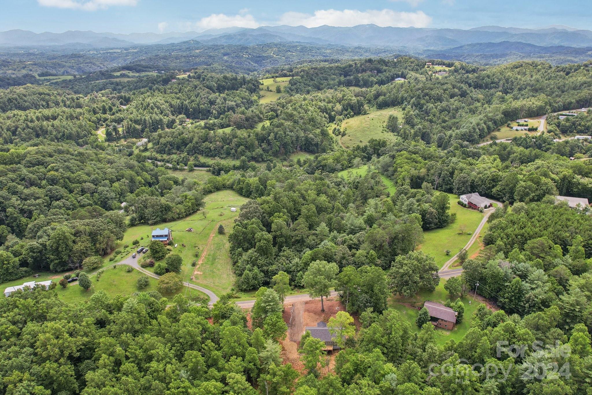 1730 Windswept Ridge Road Marshall, NC 28753 - Photo 40 of 45 a view of a forest with a street and trees