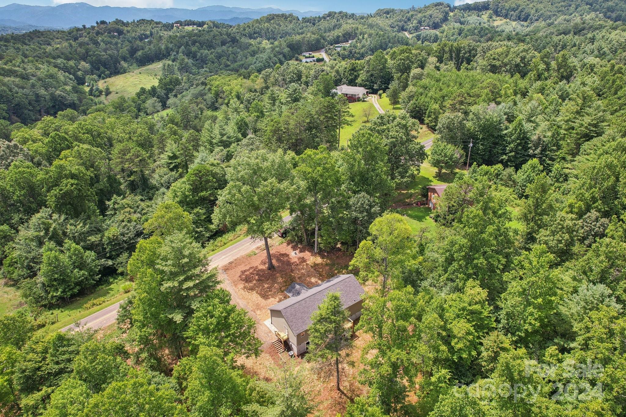 1730 Windswept Ridge Road Marshall, NC 28753 - Photo 42 of 45 an aerial view of a house with a yard