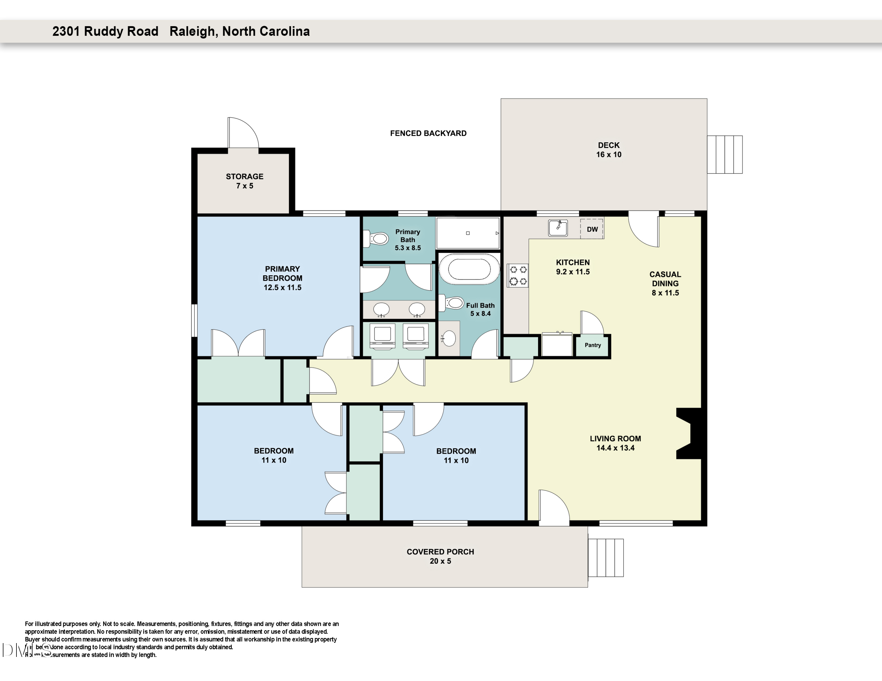 2301 Ruddy Road Raleigh, NC 27616 - Photo 17 of 17 a picture of a floor plan
