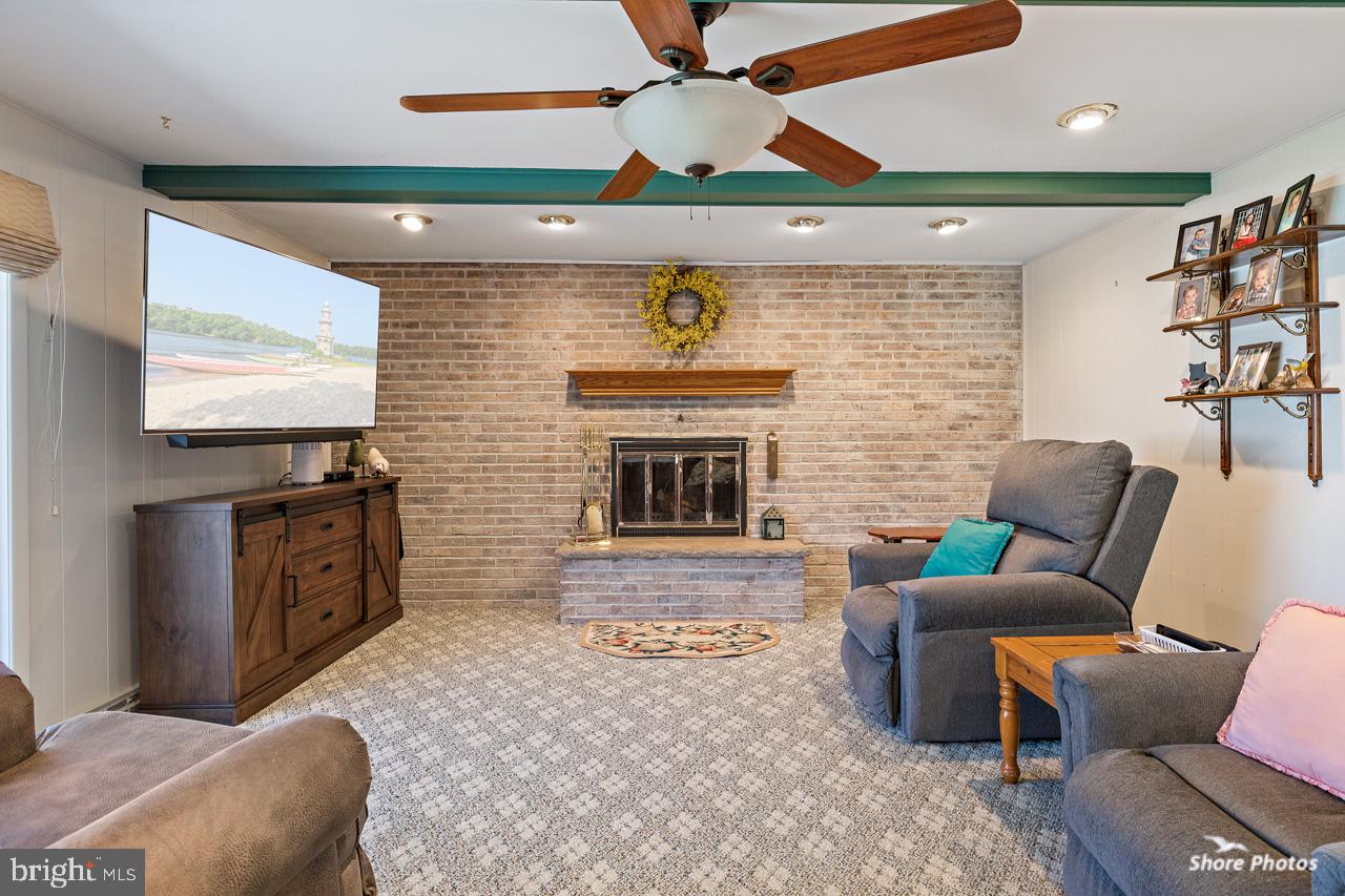 22 Stonebridge Road Cherry Hill, NJ 08003 - Photo 20 of 43 brick wall with wood fireplace