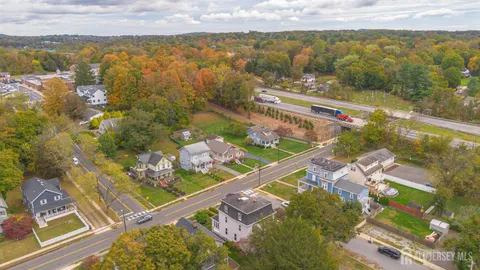 a view of a city and an ocean view