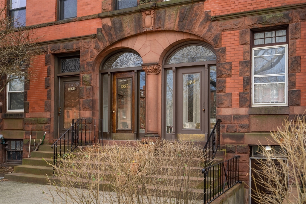 a front view of a house