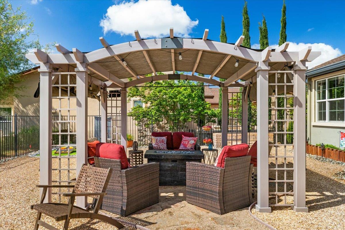 112 Glen View Court Copperopolis, CA 95228 - Photo 66 of 95 Extra space for gatherings under the pergola