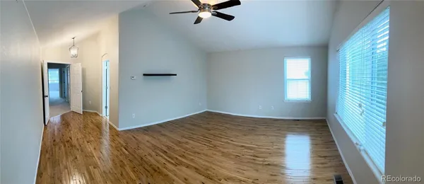 a view of a livingroom with a staircase