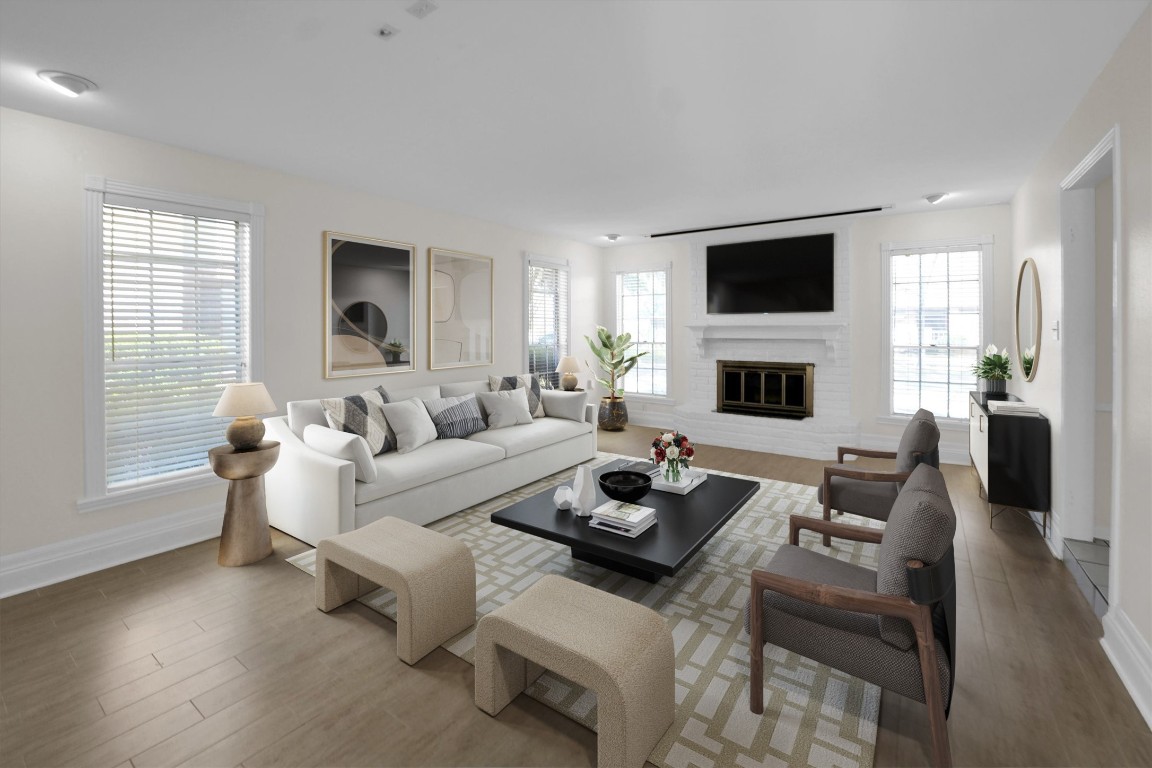 19535 Enchanted Oaks Drive Spring, TX 77388 - Photo 2 of 42 Main living area to the right from entrance *virtually staged*