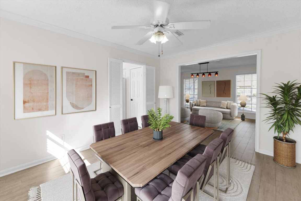 19535 Enchanted Oaks Drive Spring, TX 77388 - Photo 3 of 42 Formal dining to the left from entrance *virtually staged*