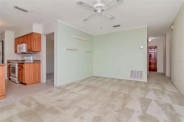 a view of a kitchen with an oven