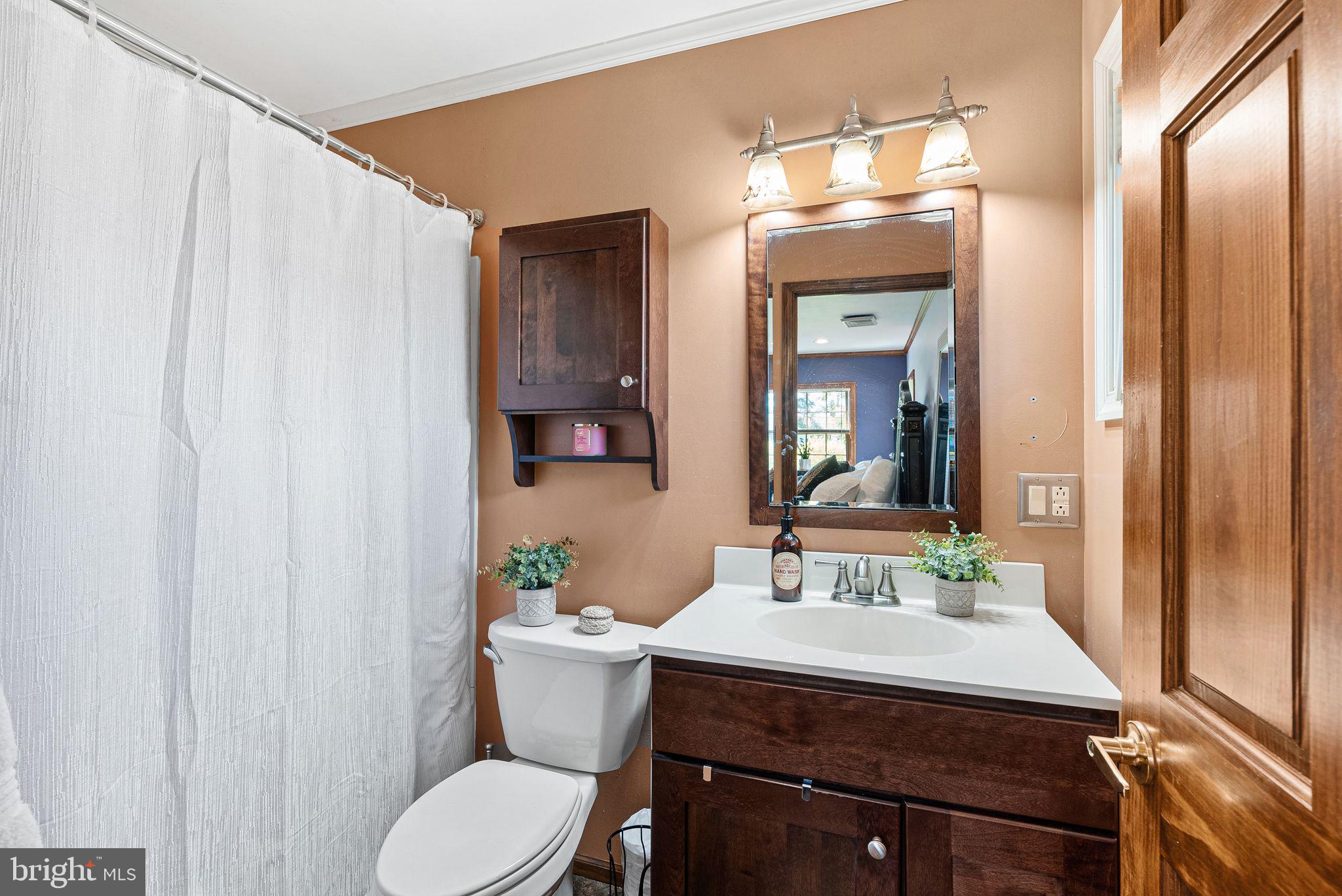 48 Silverbell Road Levittown, PA 19056 - Photo 17 of 35 a bathroom with a sink vanity mirror and toilet