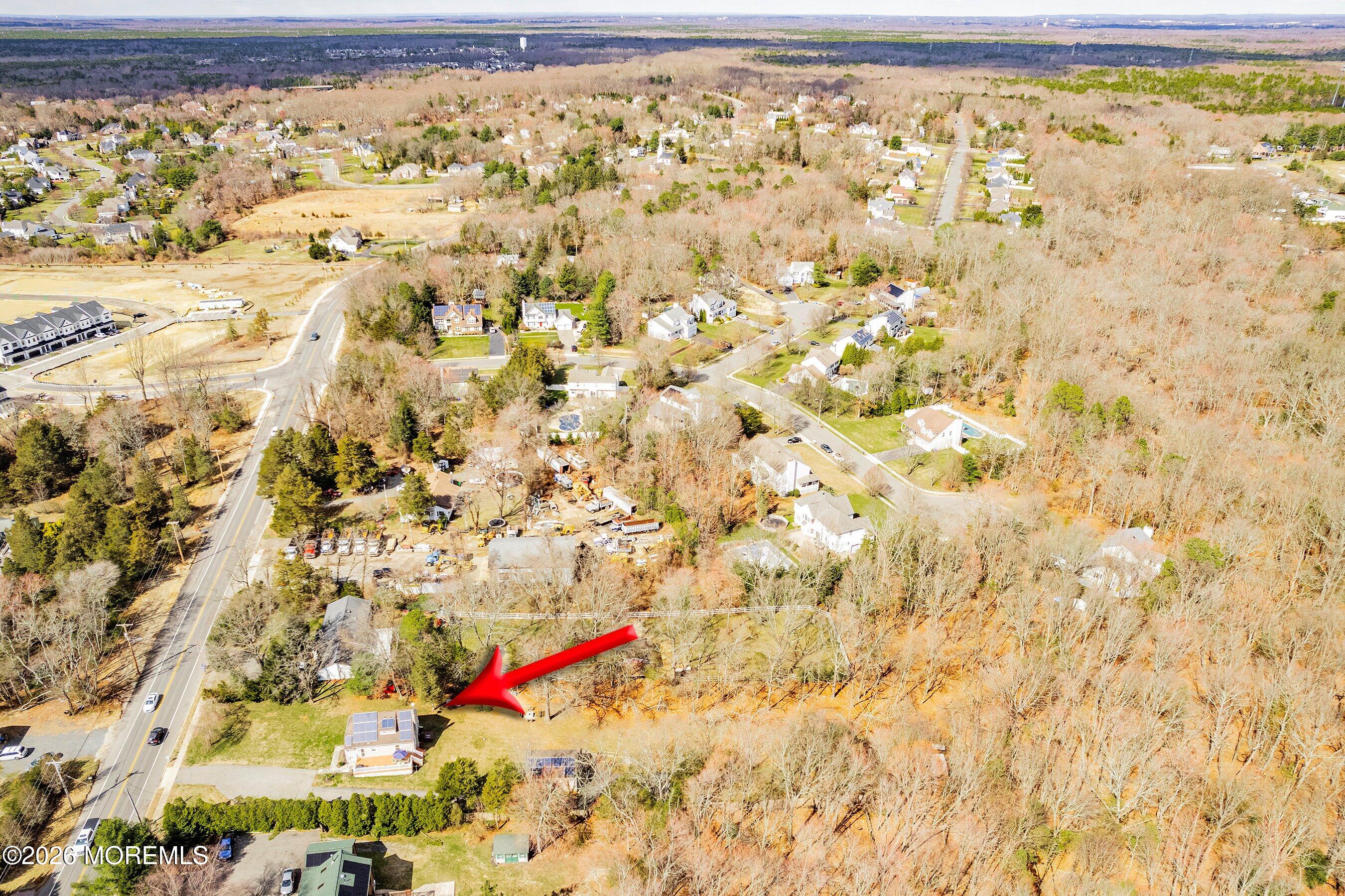 471 Harmony Road Jackson, NJ 08527 - Photo 29 of 31 02-Right Aerial with arrow