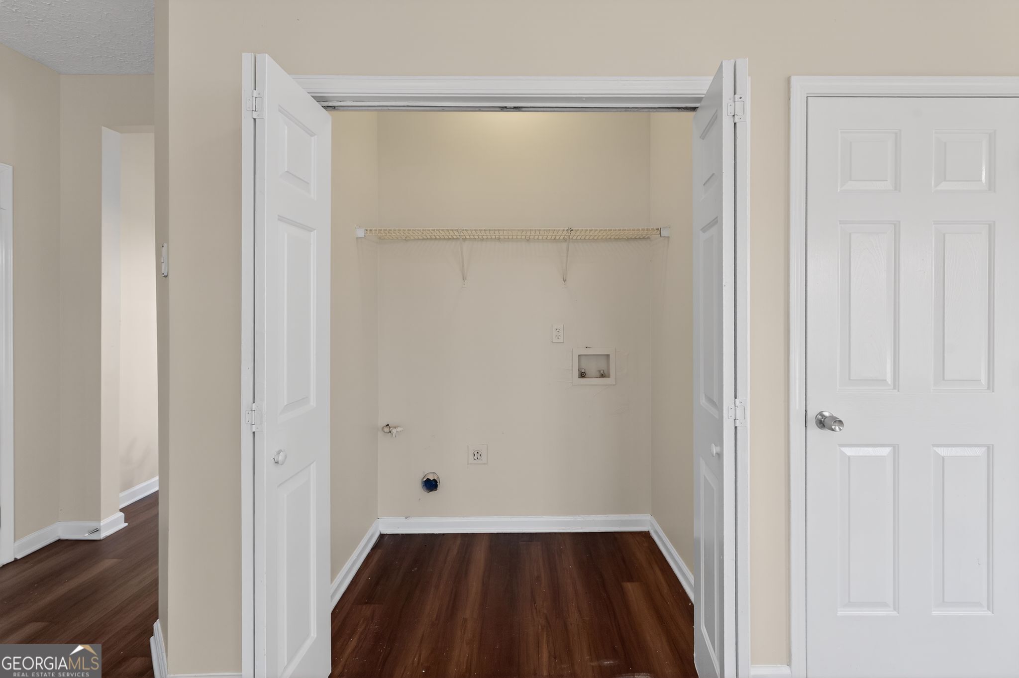 4292 Linecrest Lane Ellenwood, GA 30294 - Photo 24 of 33 a view of a room with wooden floor and closet