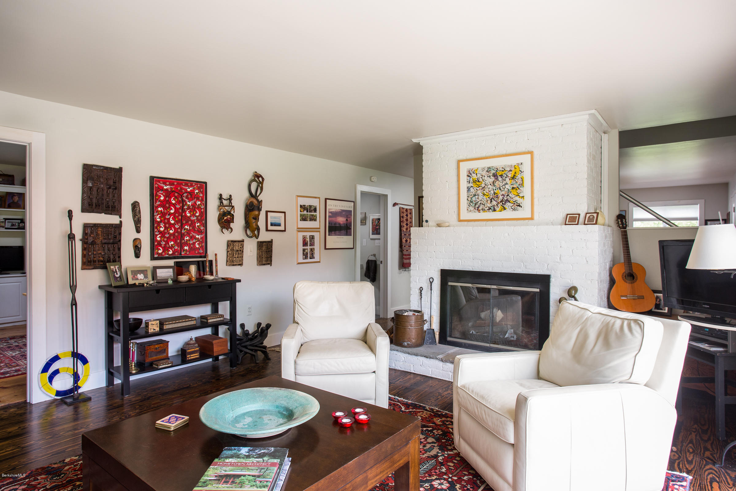 128 West Center Road West Stockbridge, MA 01266 - Photo 7 of 21 a living room with furniture and a fireplace
