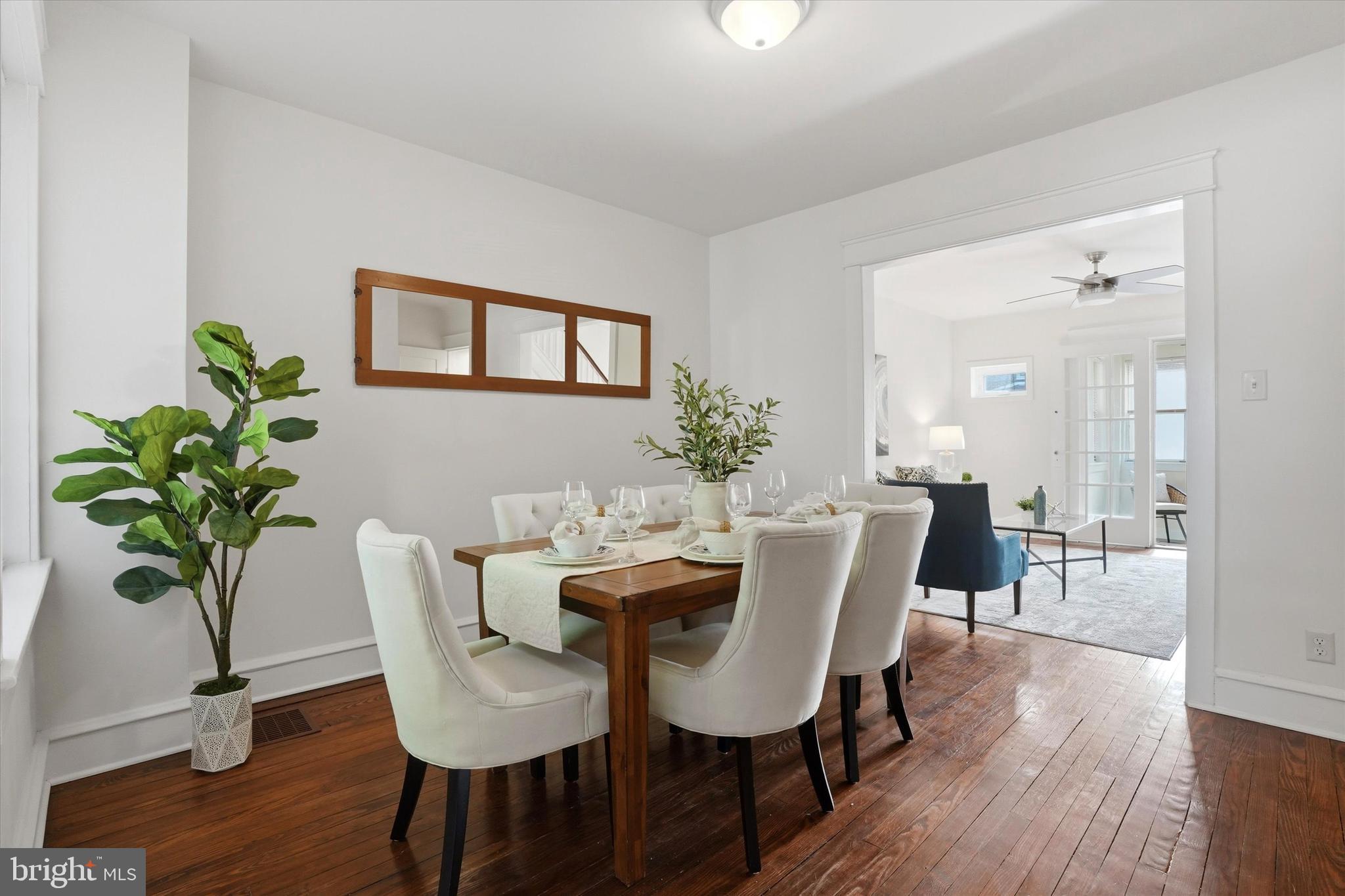 18 Vernon Road Havertown, PA 19083 - Photo 8 of 25 a view of a dining room with furniture and wooden floor
