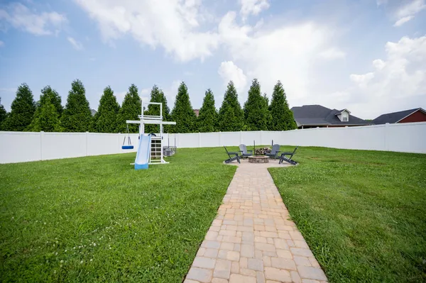 a view of building with garden