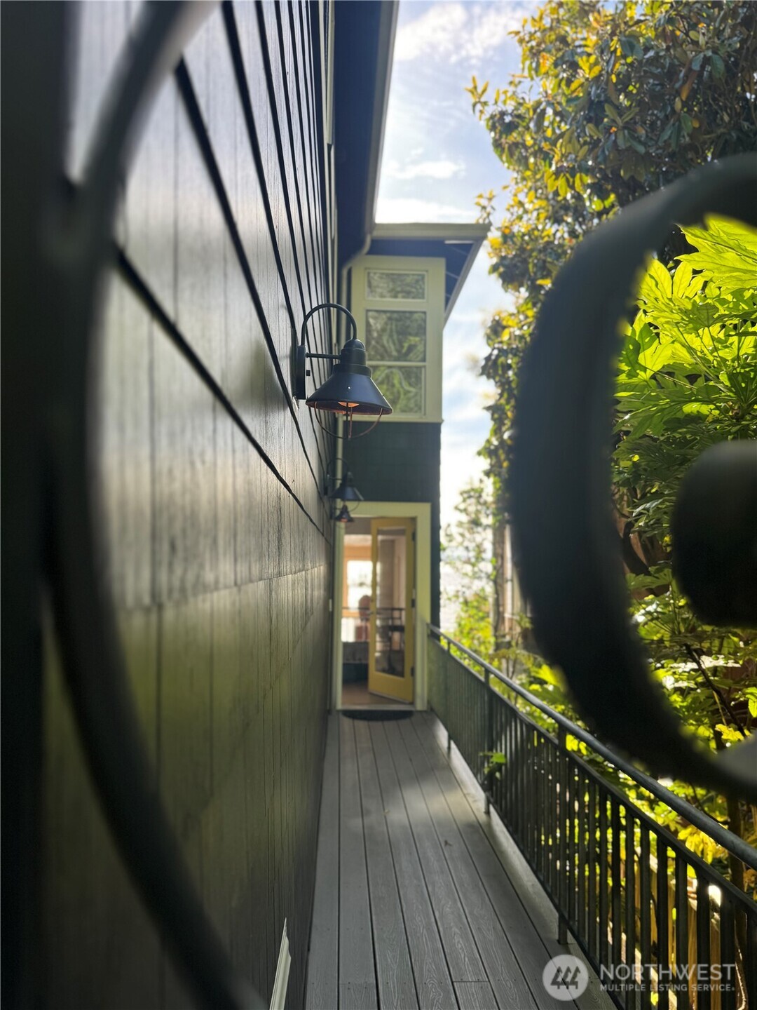 7161 Beach Drive Southwest Seattle, WA 98136 - Photo 36 of 40 a view of balcony with wooden floor